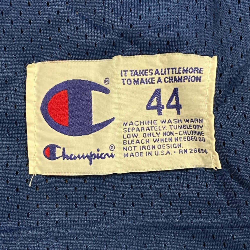 Vintage Champion Dallas Cowboys NFL Deion Sanders 21 Blue Football Jersey Men 44 - Picture 6 of 11